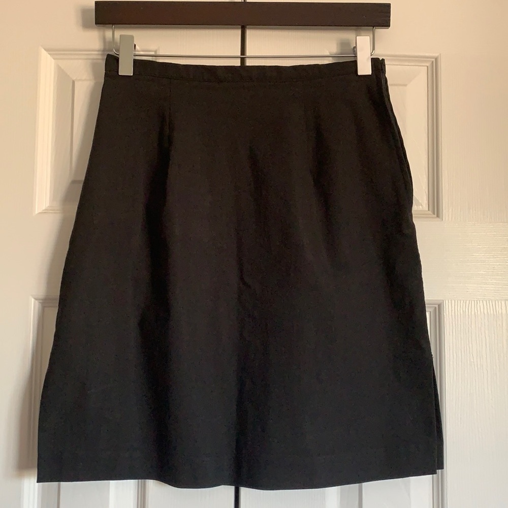 🍁David Paul New York Black Rayon Skirt